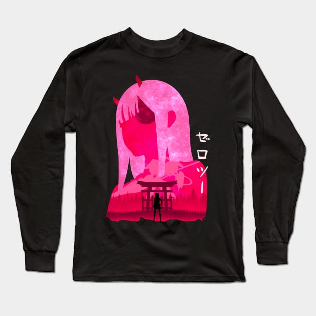 Anime Space Zero Two Long Sleeve T-Shirt by My Kido